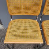 Series of 4 chairs Cesca B32 by Marcel Breuer