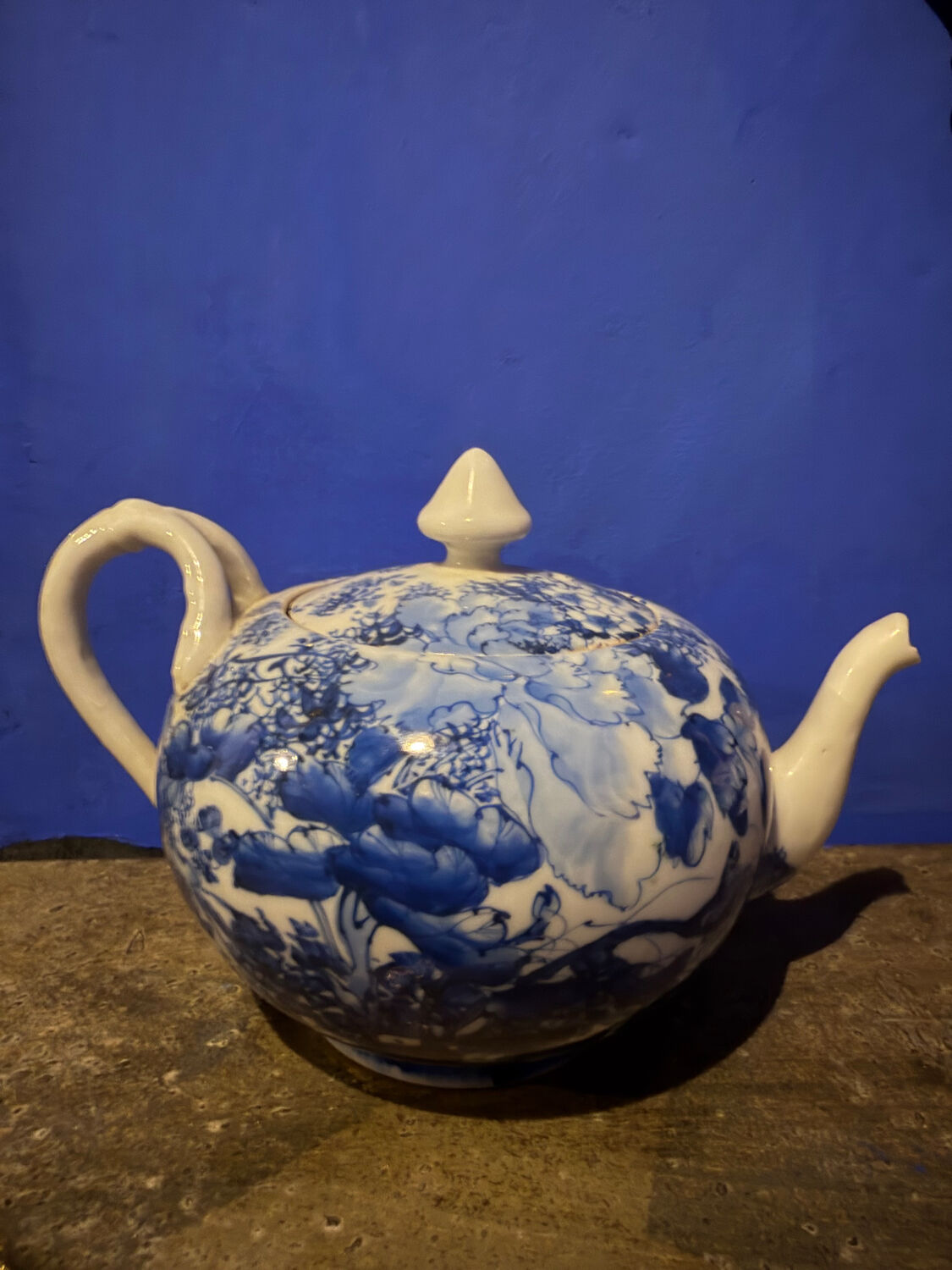 Vintage Japanese Teapot in Seto Porcelain