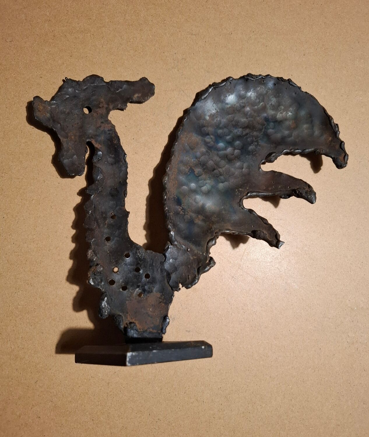 Handcrafted wrought iron sculpture