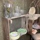 9 Dessert plates spring décor made in france Salins