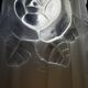 Vintage Art Deco curved tulip wall light - Degué