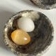 Vintage Marble Chicken with Eggs Sculpture