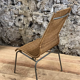 Vintage 1980 Ikea chair in rattan and aluminum