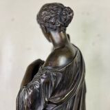 Diane de Gabies, bronze after the antique, brown patina, 19th century