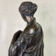 Diane de Gabies, bronze after the antique, brown patina, 19th century