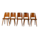 5 chaises Baumann Mondor, 1950-1960