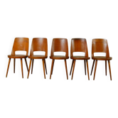 5 Baumann Mondor chairs, 1950-1960