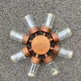 Vintage Danish Spice Wheel in Scandinavian Teak Digsmed Kitchen Danmark Furniture