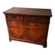 Louis-Philippe commode in walnut burl, 19th century