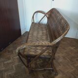 Chestnut striped bench