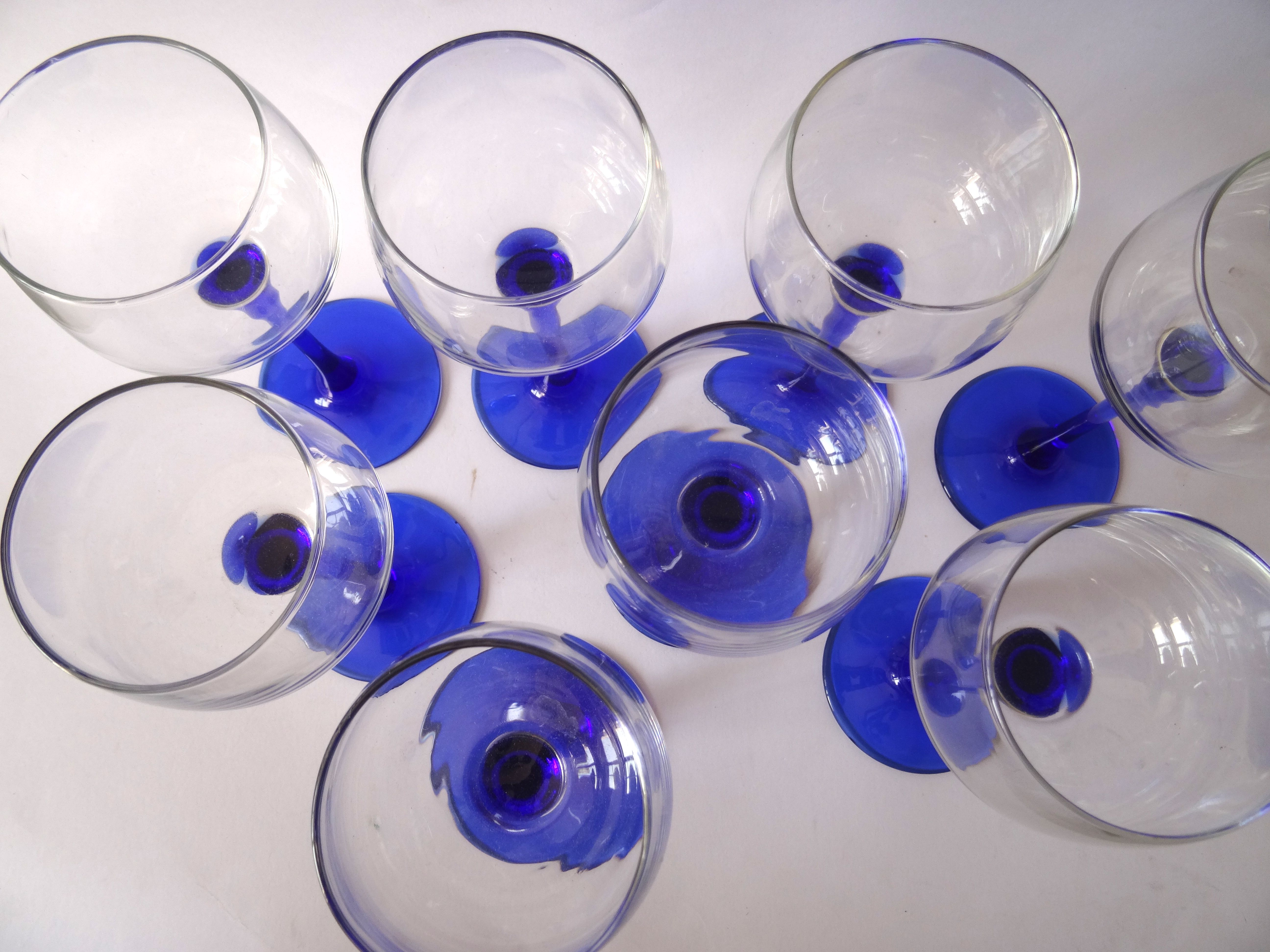 Blue balloon foot glasses