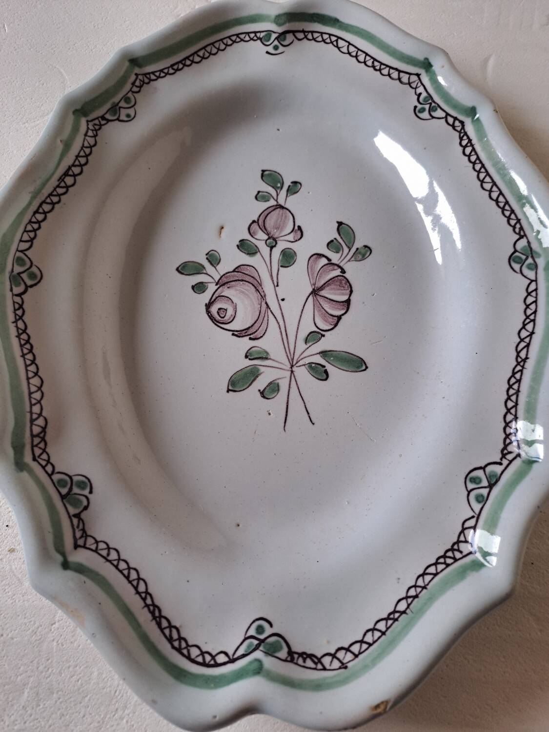 Bordeaux oval dish, 18th century