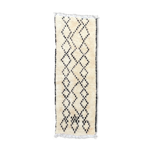 Tapis berbere beni ouarain couloir 90x275 cm
