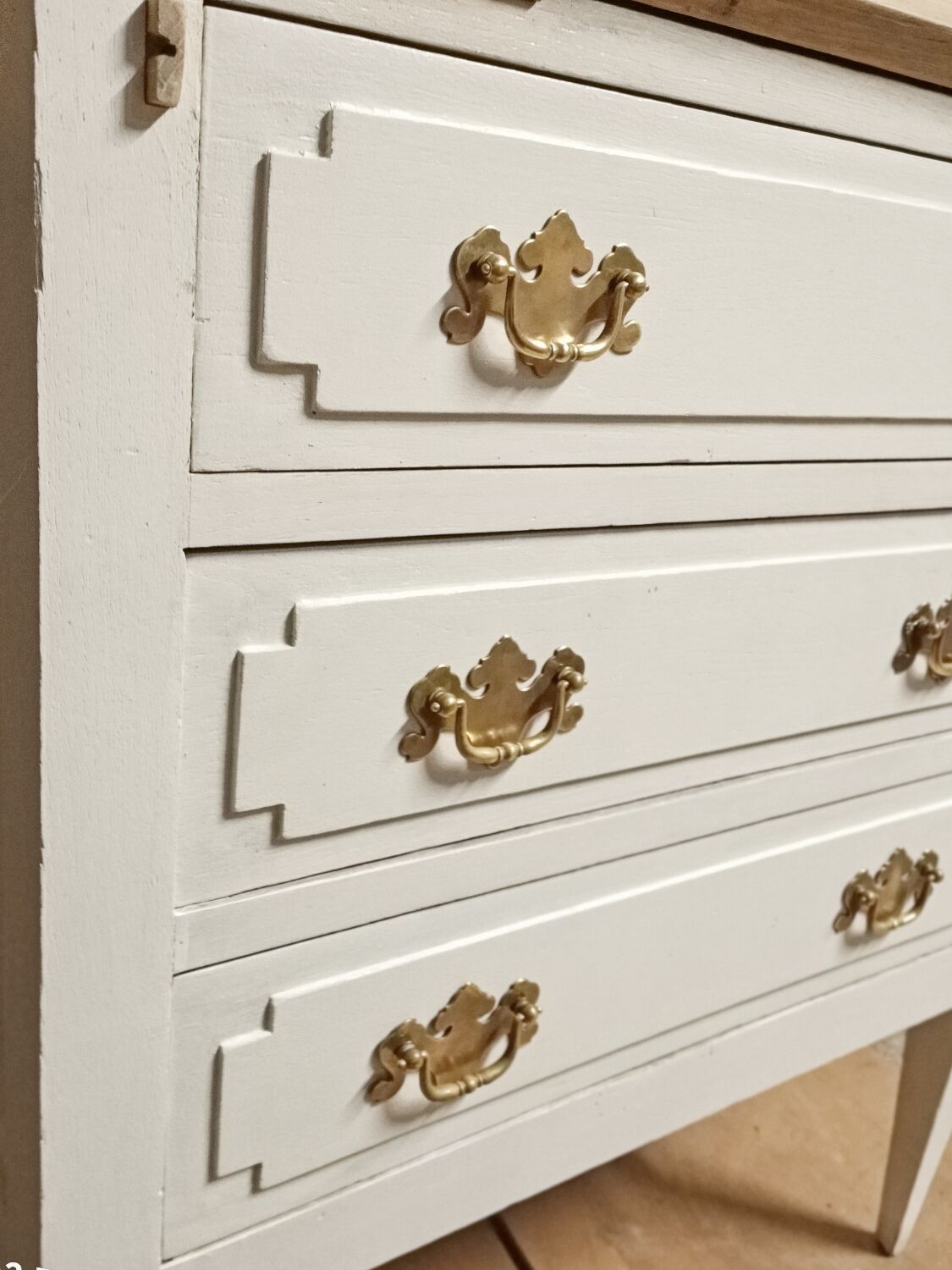 Wooden secretary chest of drawers