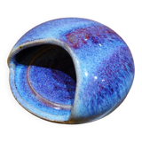 Small stoneware object (sponge holder?) with “hare fur” glaze