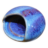 Small stoneware object (sponge holder?) with “hare fur” glaze