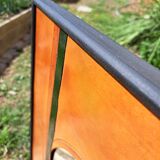 Vintage leather mirror