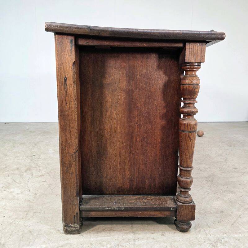 Large oak drawer unit from a haberdashery around 1900.