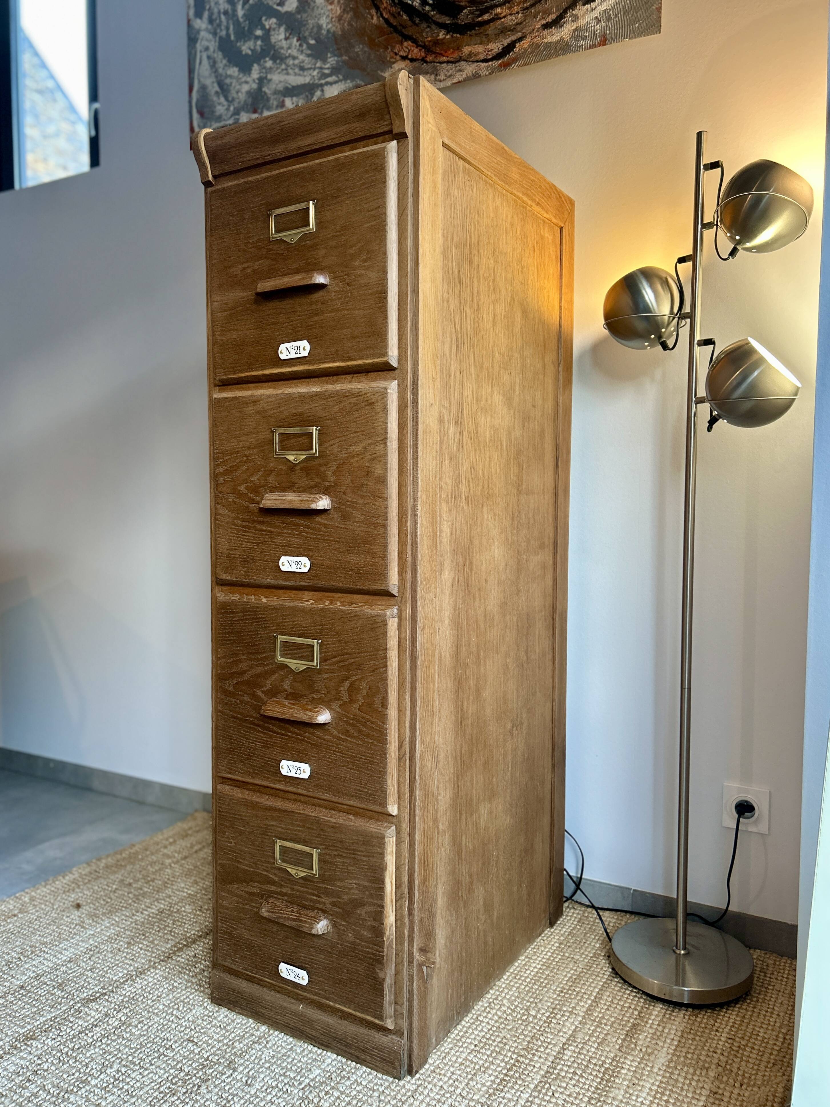 American oak filing cabinet circa 1920
