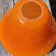 Abat jour en verre orange vintage