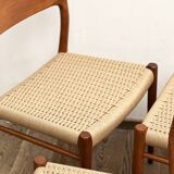 Set of 6 dining chairs by Niels O. Møller for J.L. Mollers