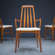Dining chairs model "eva" by Niels Koefoed for Hornslet Møbelfabrik, 1960