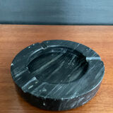 Vintage black marble ashtray and catchall.