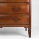 French rustic chest of drawers in solid oak with 3 drawers, ca. 1850
