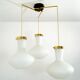 Stilnovo Three-Light Pendant, 1950s