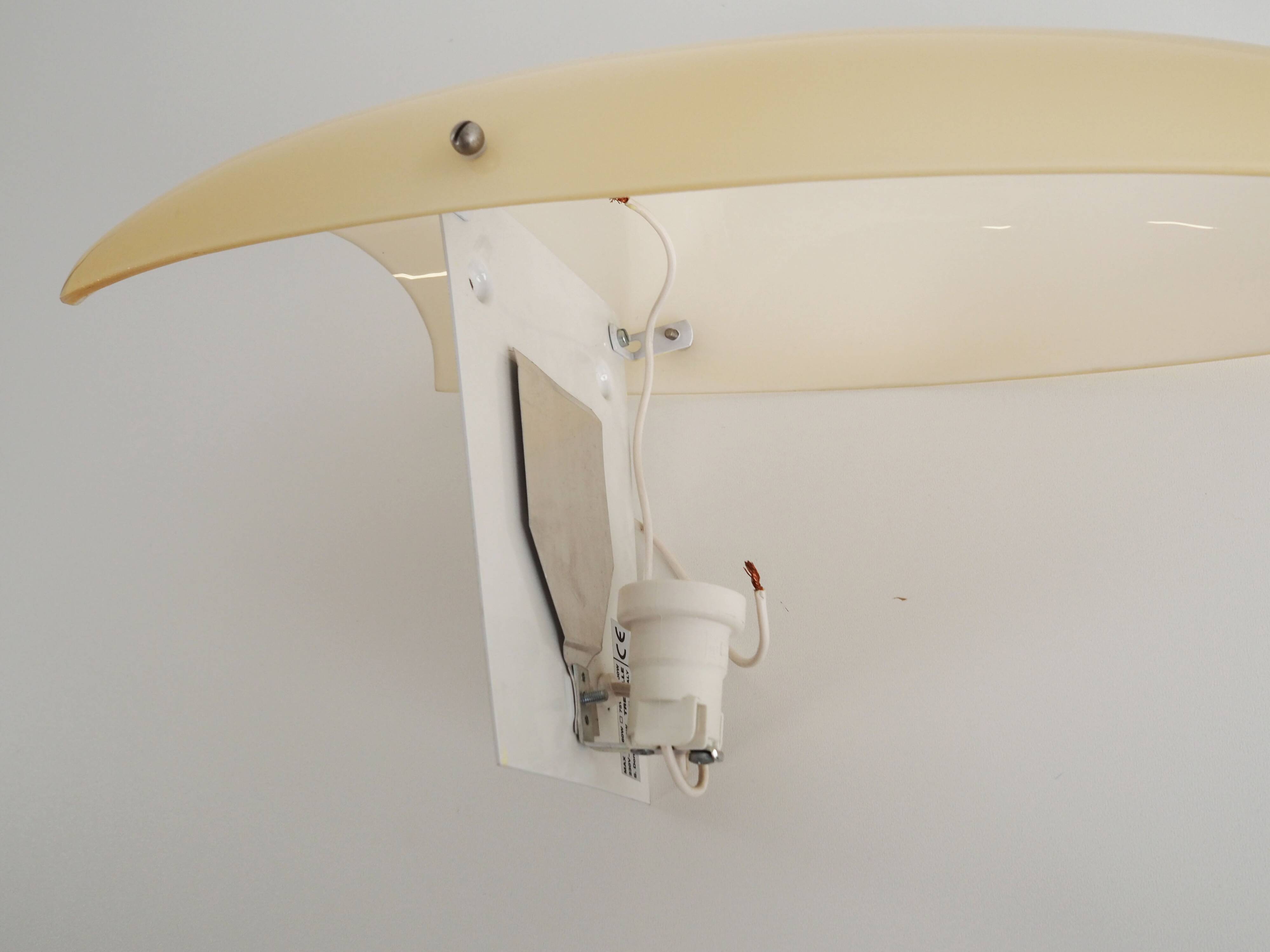 Wall lamp, Murano glass, Italian design, 1970s, manufacture: Italy