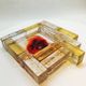 1950s rare large ashtray / sculpture in hand-blown artistic Murano glass attributed to Toni Zuccheri.