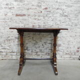 Oak bistro table from the ardennes