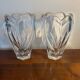 Pair of crystal vases
