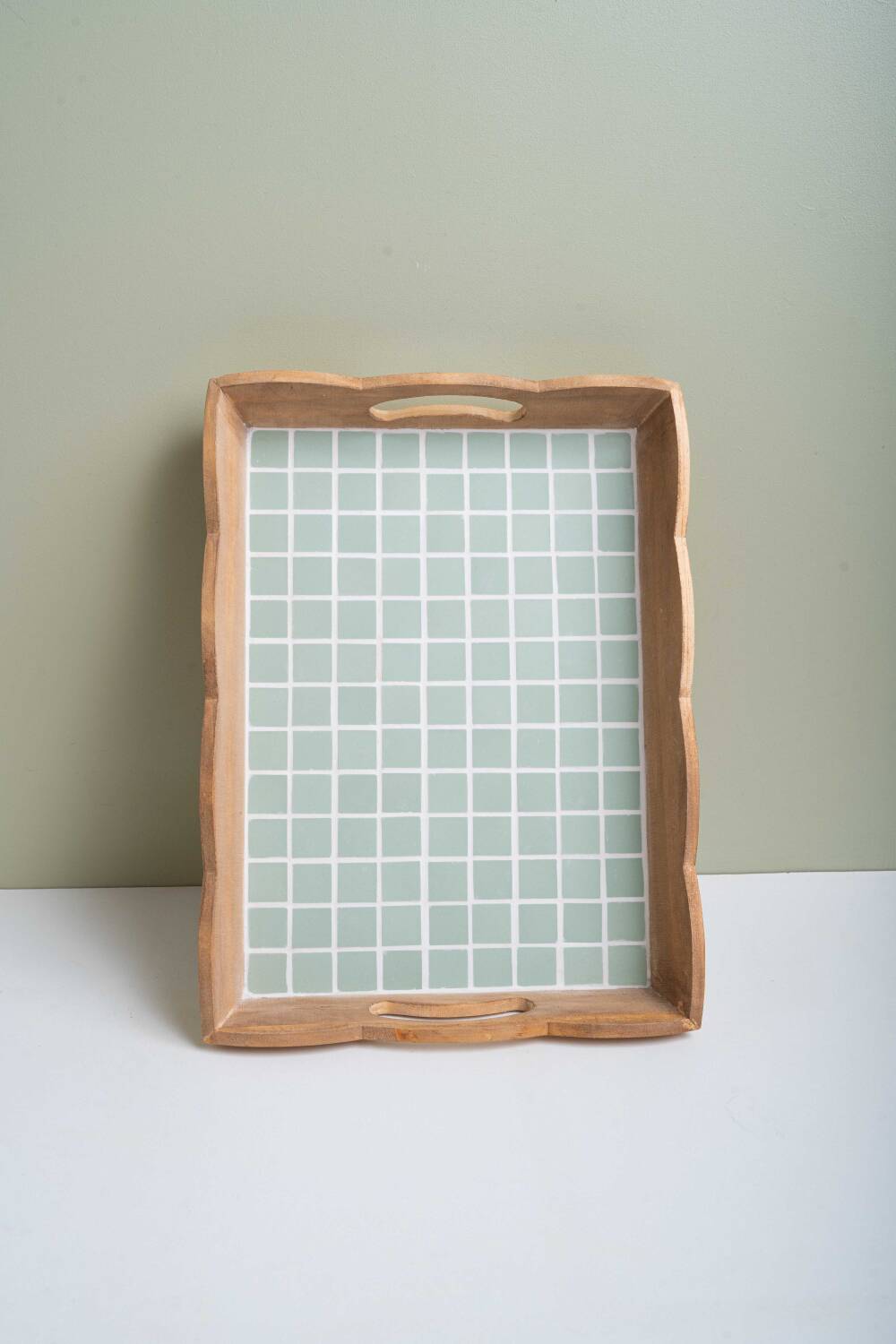 Handcrafted wooden tray