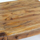 Table basse brutale vintage du milieu du siècle en chêne
