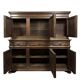 Important buffet-style renaissance in walnut.