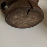 Midcentury Cubist XXXL Cup in West African Monoxyl Wood
