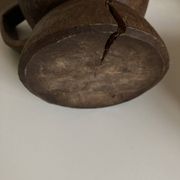 Midcentury Cubist XXXL Cup in West African Monoxyl Wood