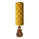 Sequin floor lamp - vintage ceramic and fabric 1970's