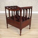 Mid 20th Century Walnut Magazine Rack, 1950s