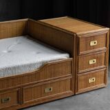 Bamboo Daybed by Vivai Del Sud, Italy, 1970s