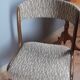 Sled chair by Self - NF14, solid wood and wool fabric, vintage 1960's