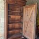 Empire wardrobe in solid walnut