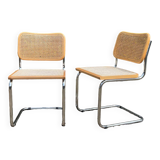 Pair of Marcel Breuer Cesca B32 chairs