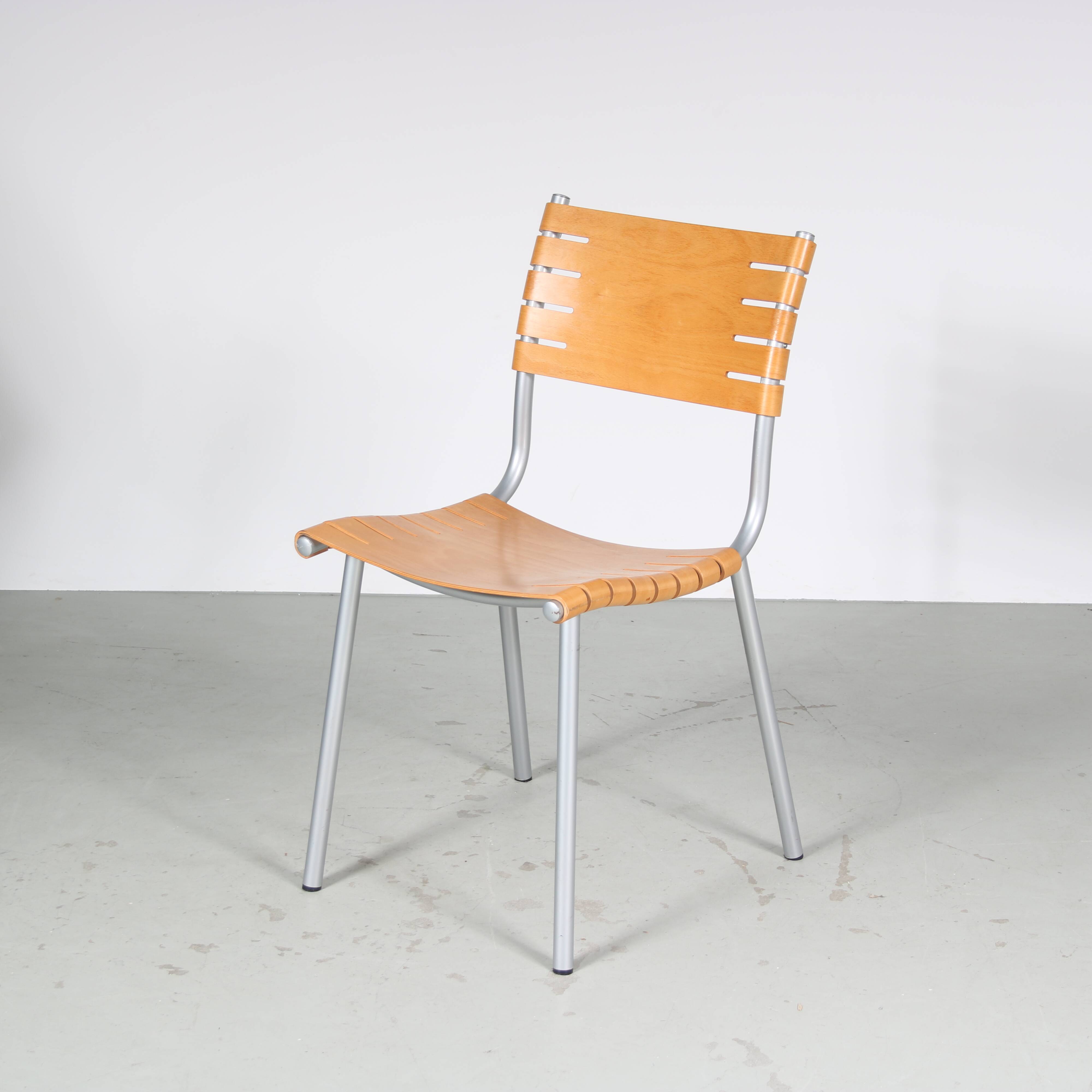 1980s Set of dining chairs by Ruud Jan Kokke for Harvink, Netherlands