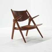 CH28 Sawbuck Lounge Chair by Hans J. Wegner for Carl Hansen, 1960s