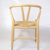 Ensemble de quatre chaises Wishbone, modèle Ch24, en hêtre, par Hans J. Wegner