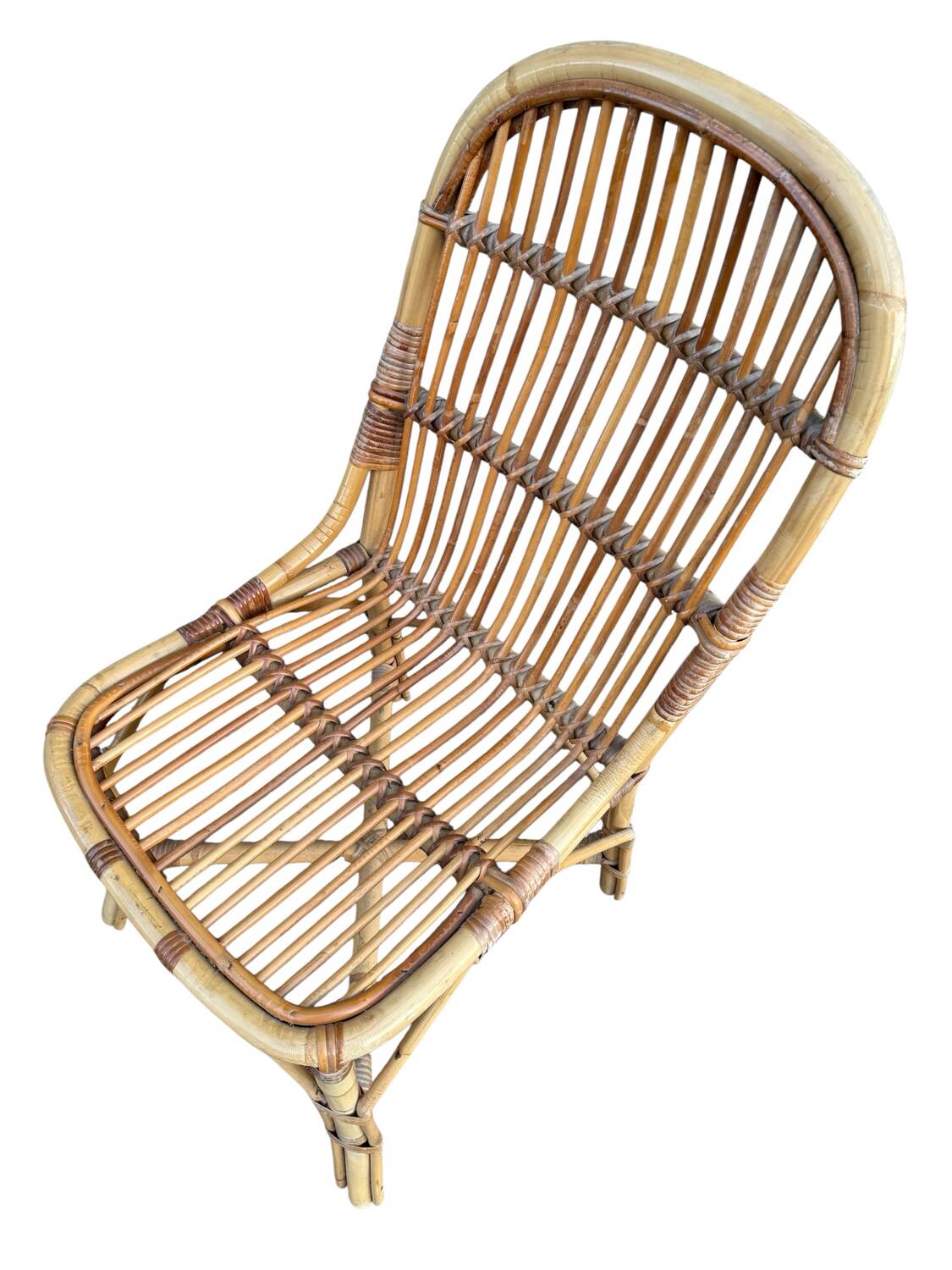 1960s rattan chairs from France