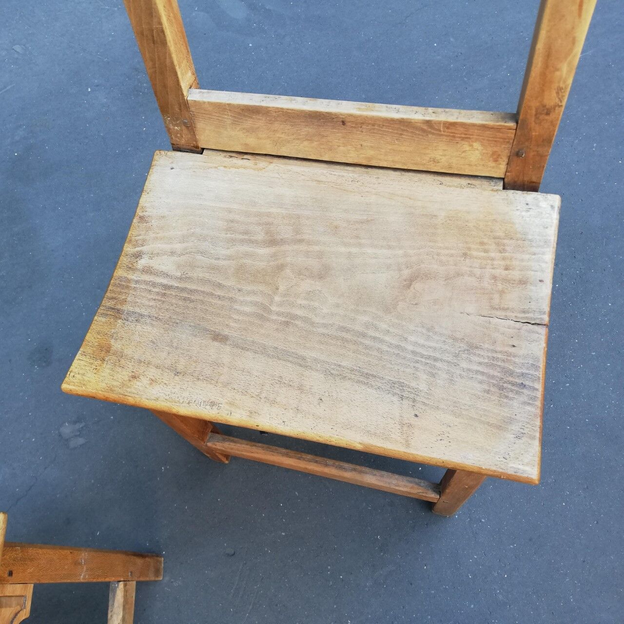 Pair of vintage rustic chairs