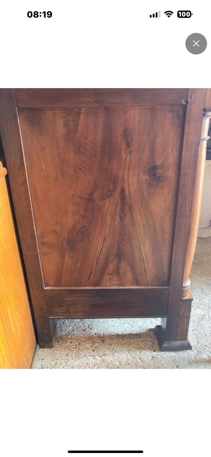 Empire walnut low sideboard